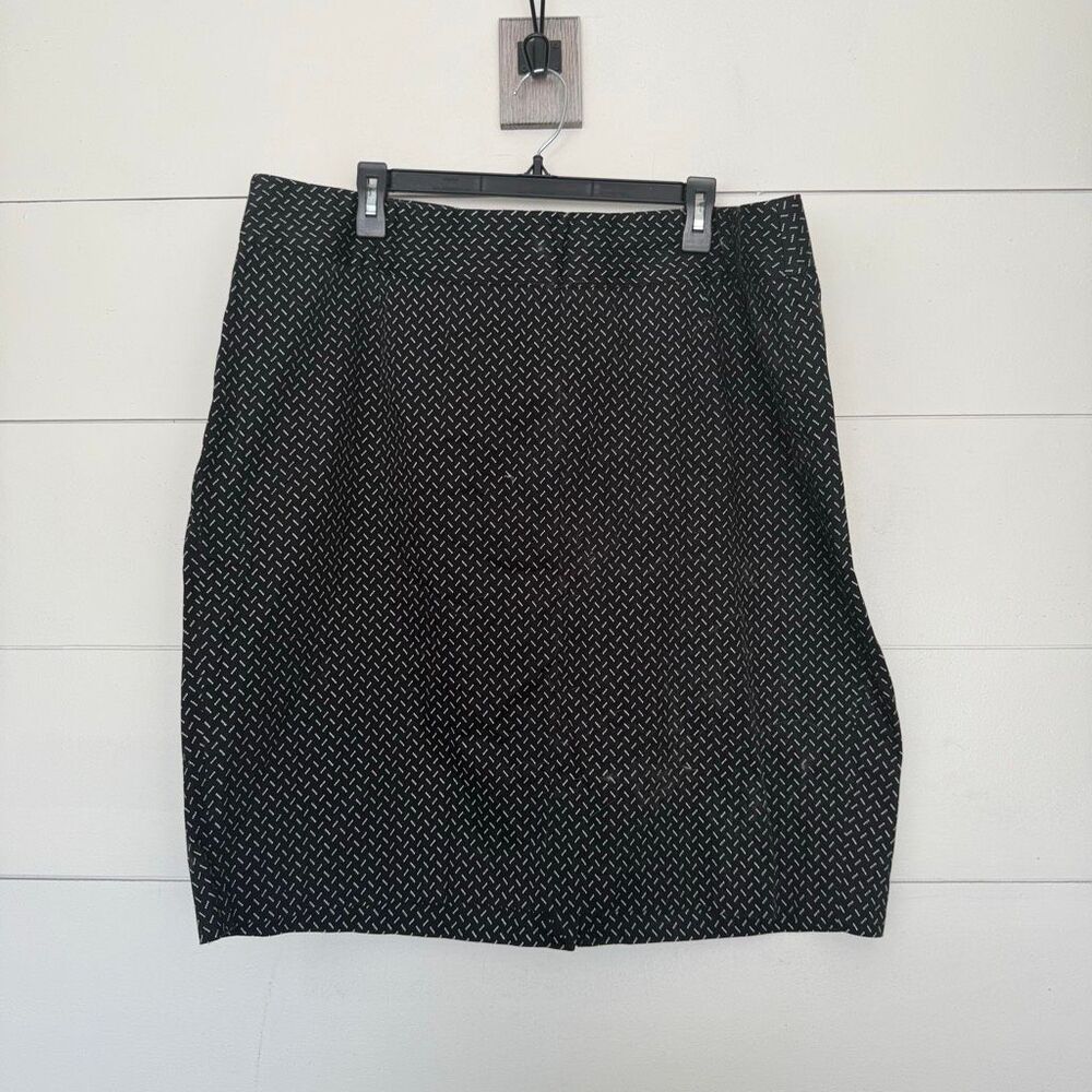 Lane Bryant Women’s 22 Black White Mini Skirt Plus Size